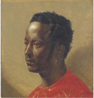 Vasilii Petrovich Vereschagin - Portrait Of A Man In A Gold Embroidered Red Shirt