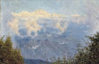 Vasilii Vereshchagin - Kanchinjinga, Pandim and other Mountains in the Clouds