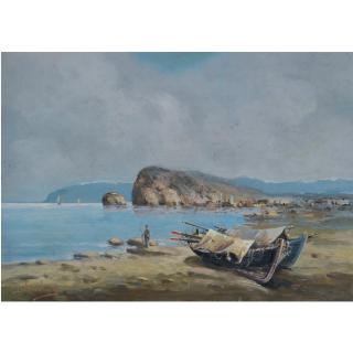 Vasilios Chatzis - Greek Boats On The Shore