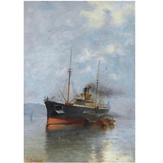 Vasilios Chatzis - Greek Embarking The Steamship