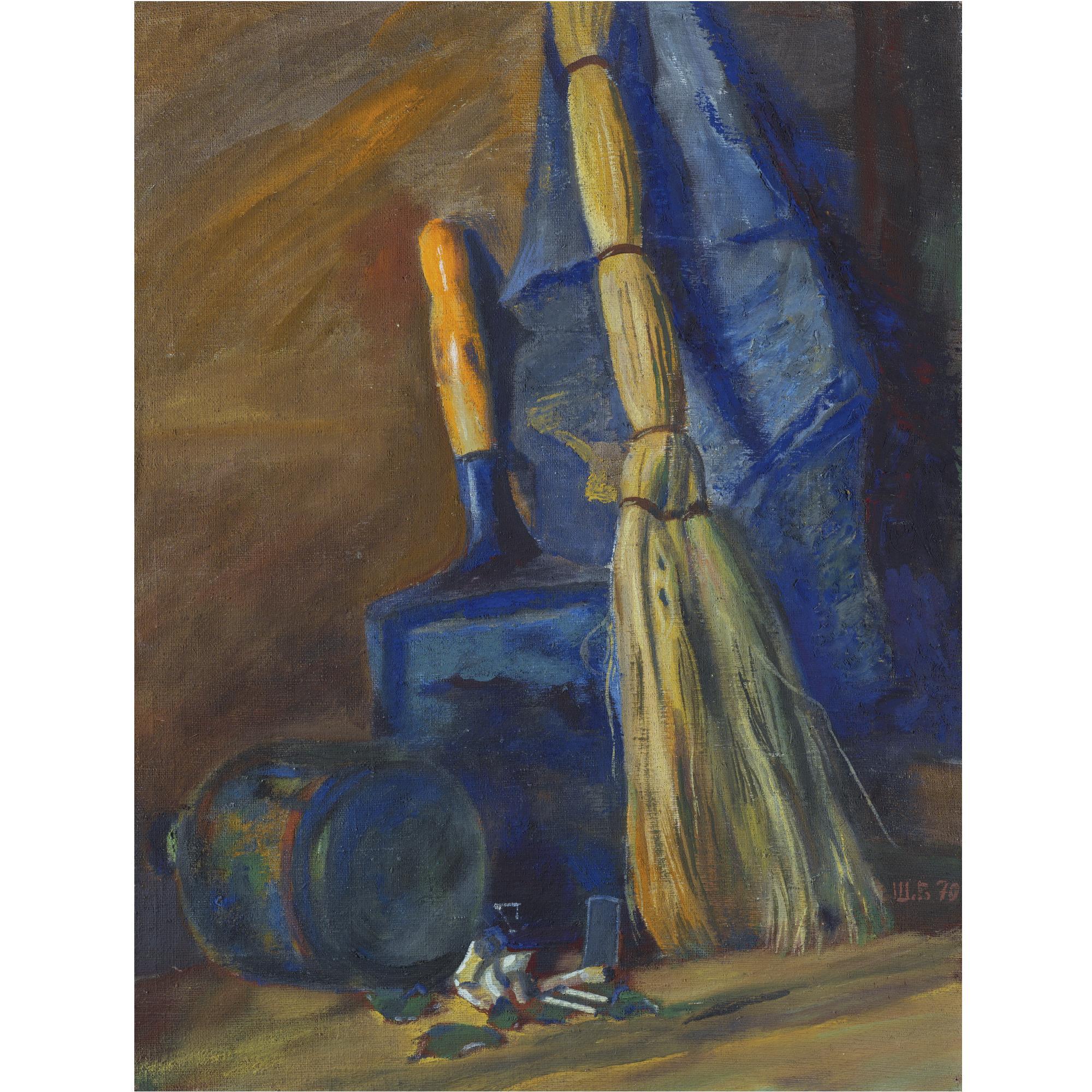 Vasily Ivanovich Shukhaev - Still Life With Broom