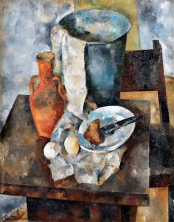 Vasily Rozhdestvensky - Still Life With A Clay Jug