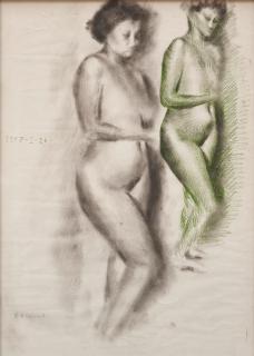 Vasily Sitnikov - Un groupe de quatre dessins/ A group of four drawings: