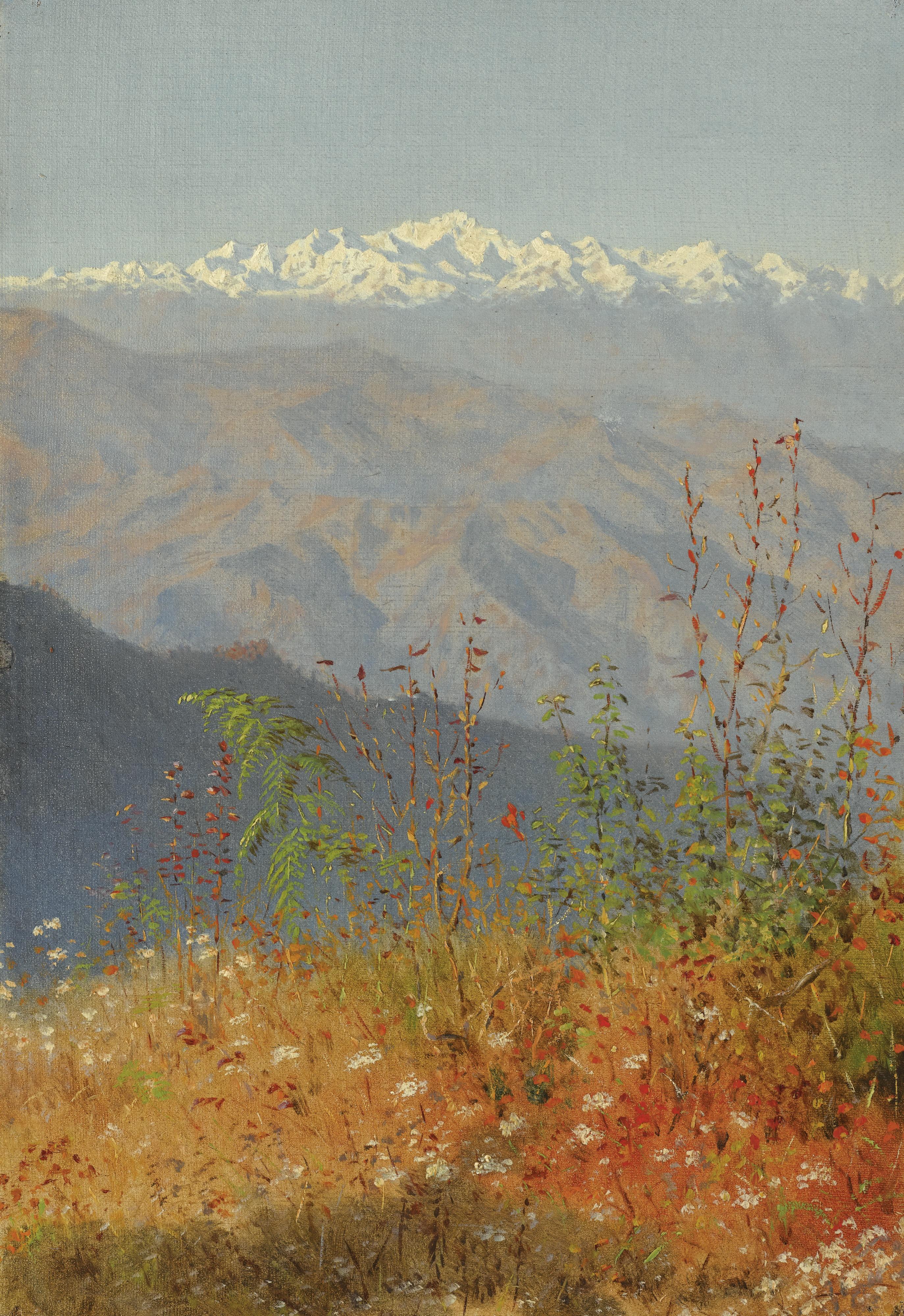 Vasily Vasilievich Vereschagin - Sunset In The Himalayas