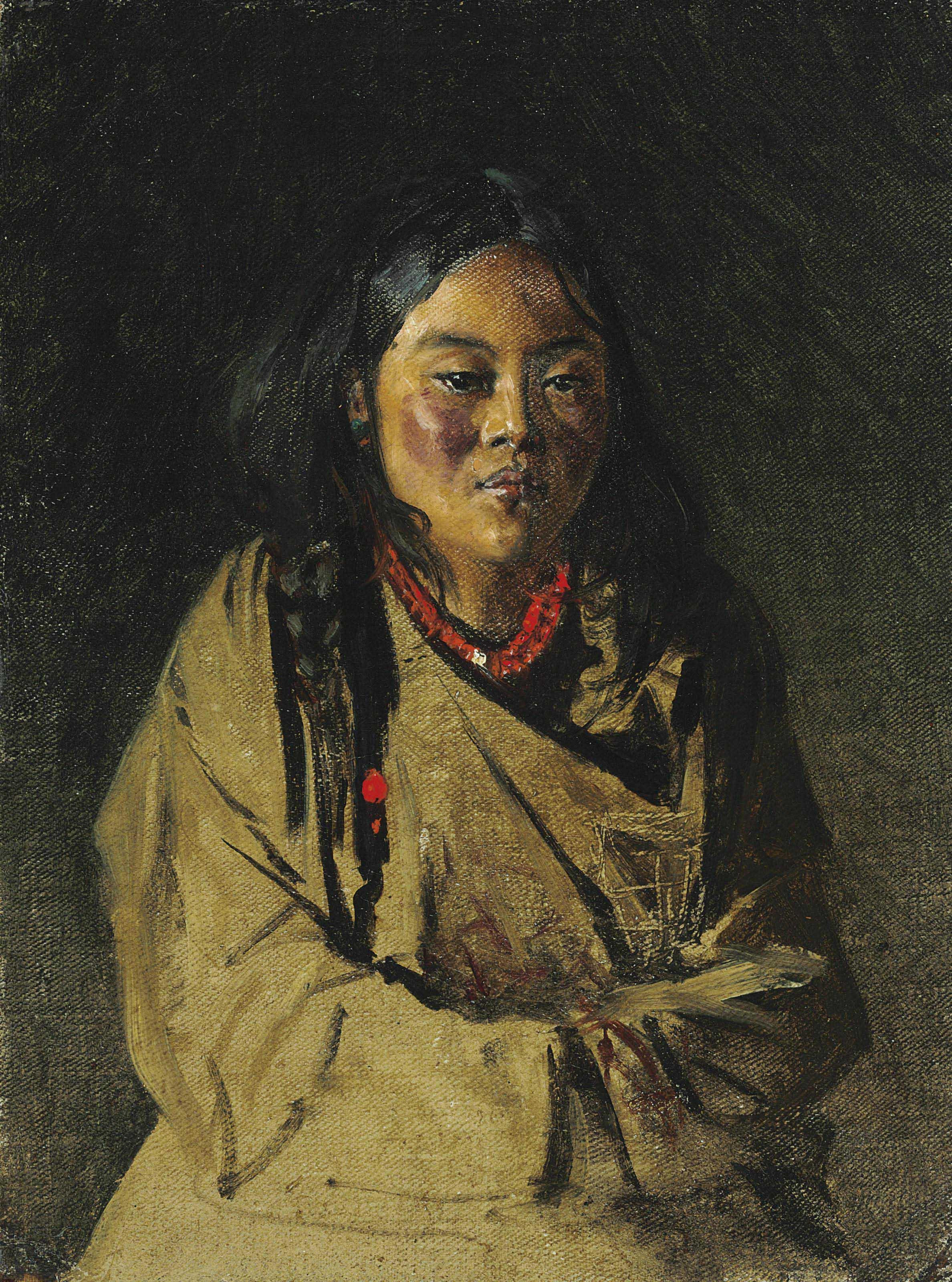 Vasily Vereshchagin - Bhutanese girl