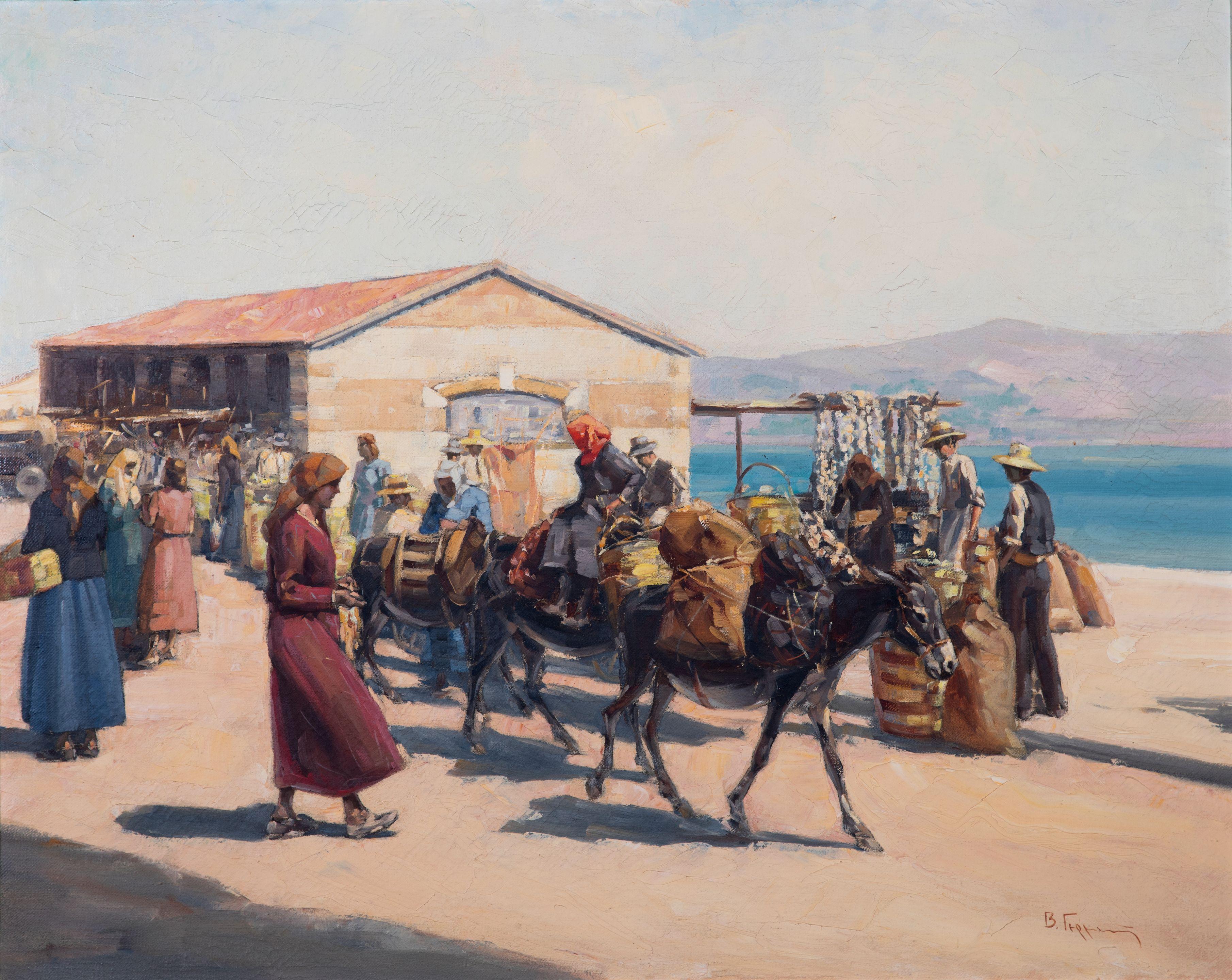 Vassilis Germenis - Le marché d\'Argostole, Céphalonie