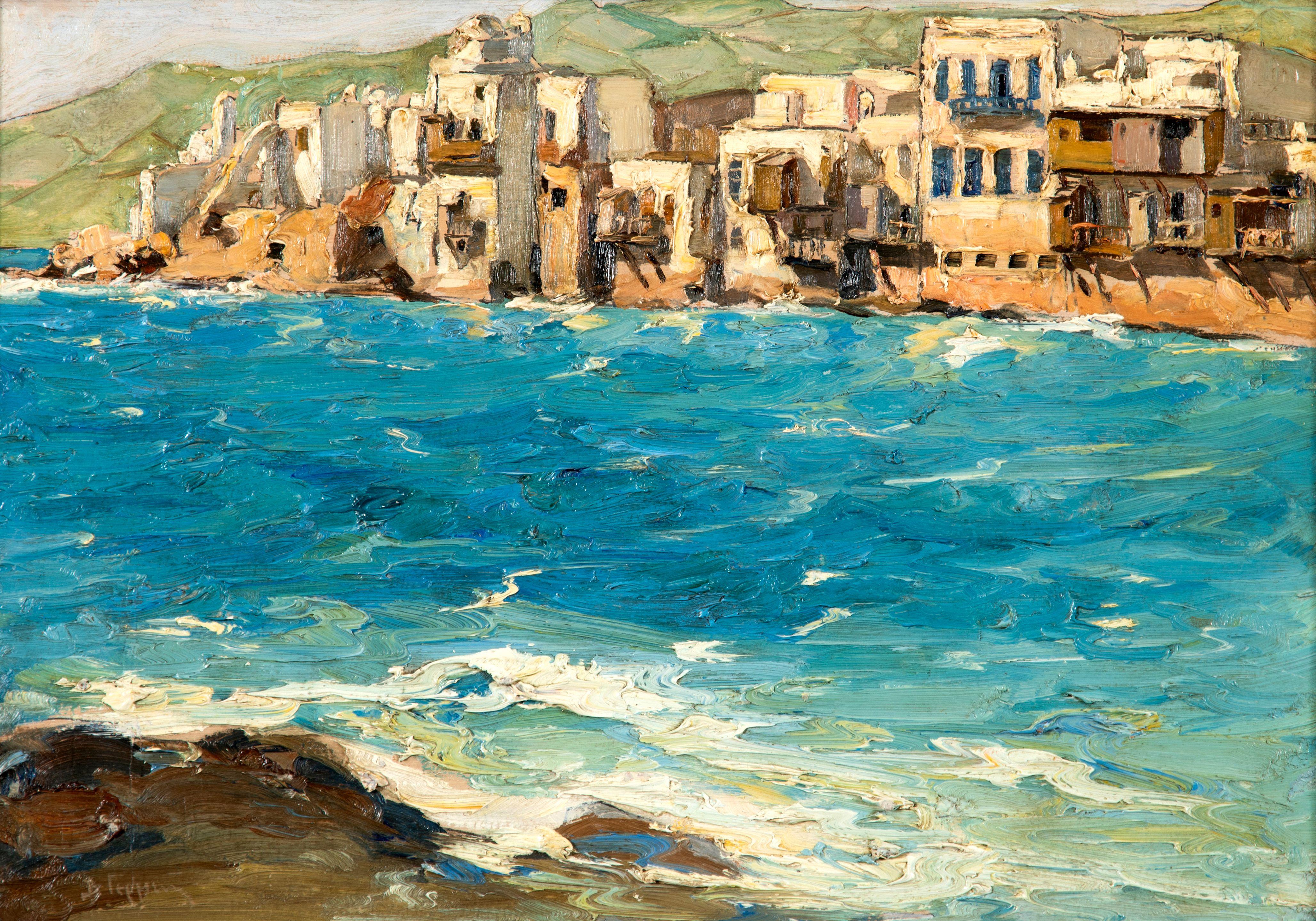 Vassilis Germenis - Vue d\'Alefkandra, Mykonos