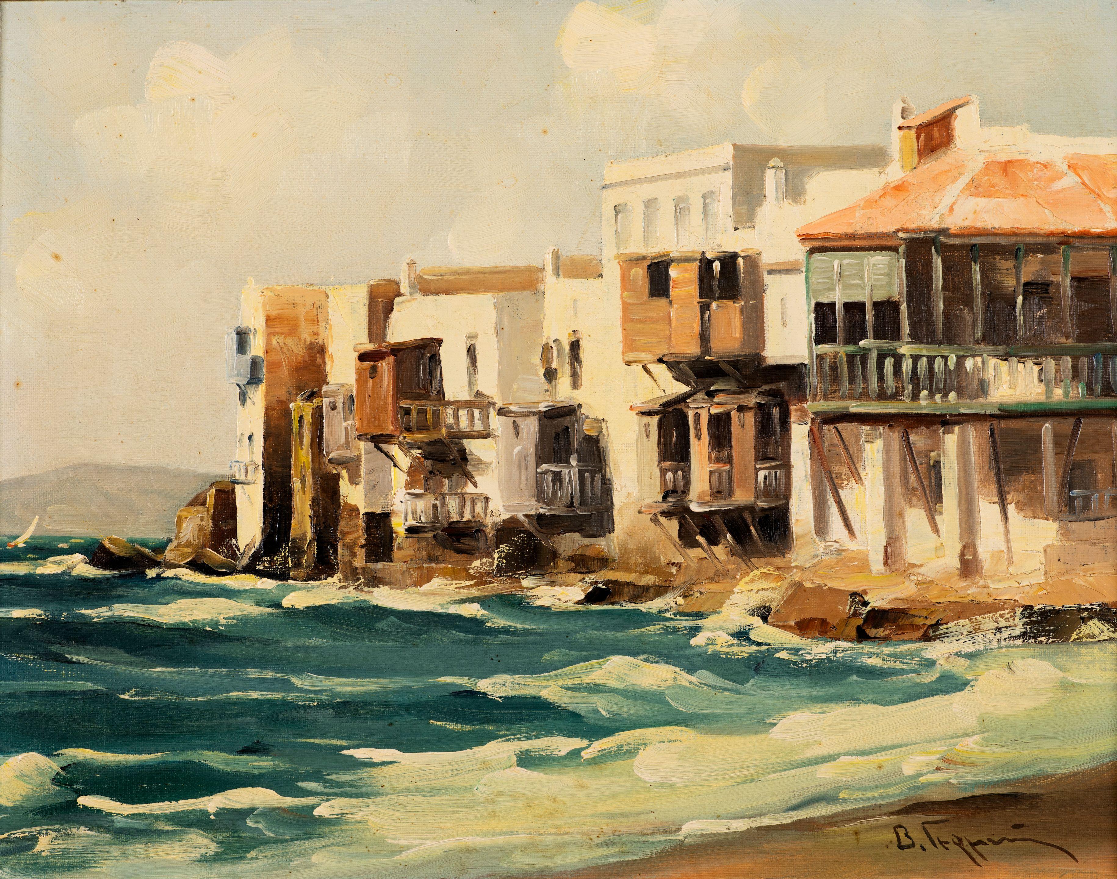 Vassilis Germenis - Vue de Mykonos