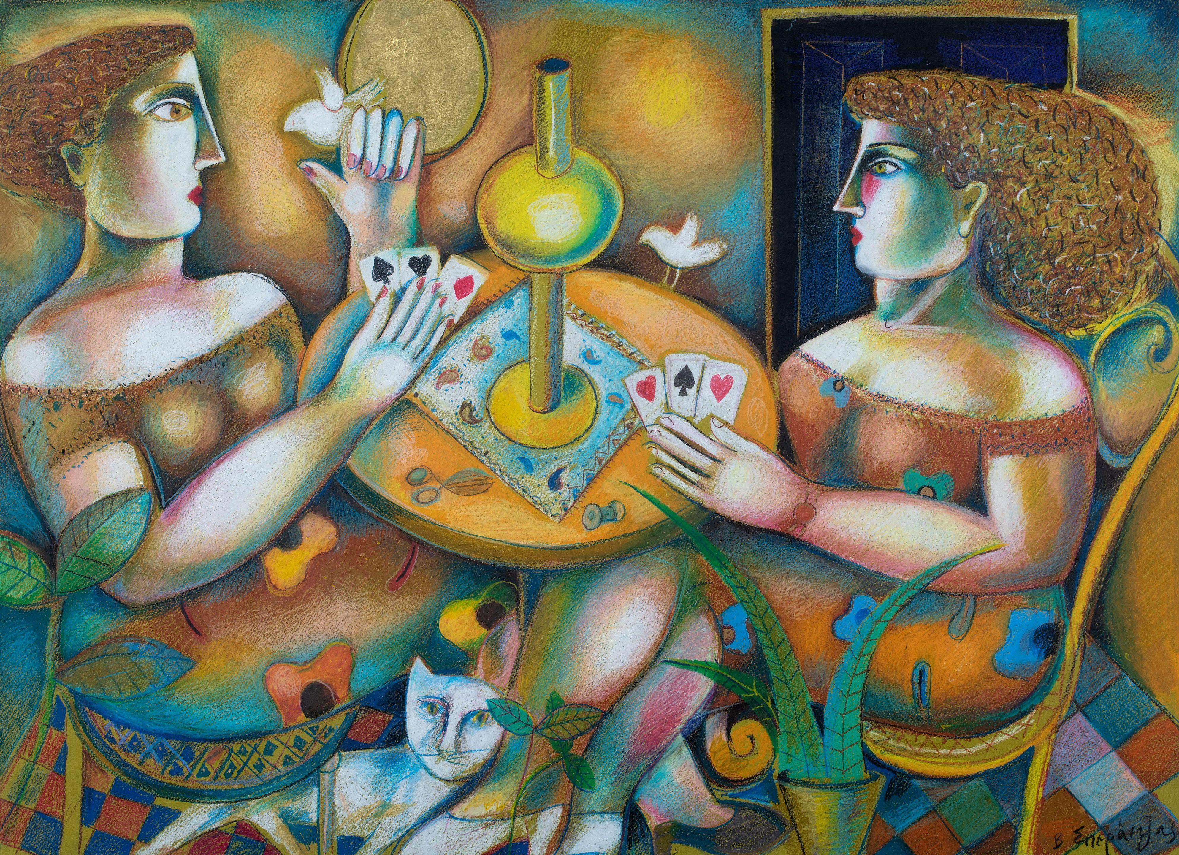 Vassilis Sperantsas - Les joueurs de cartes