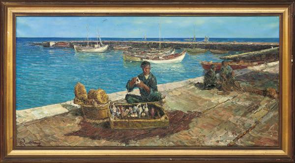 Vassilis Zenetzis - Fishermen at the port