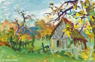 Vassyl Khmeluk - Paysage de Bonneval en Automne