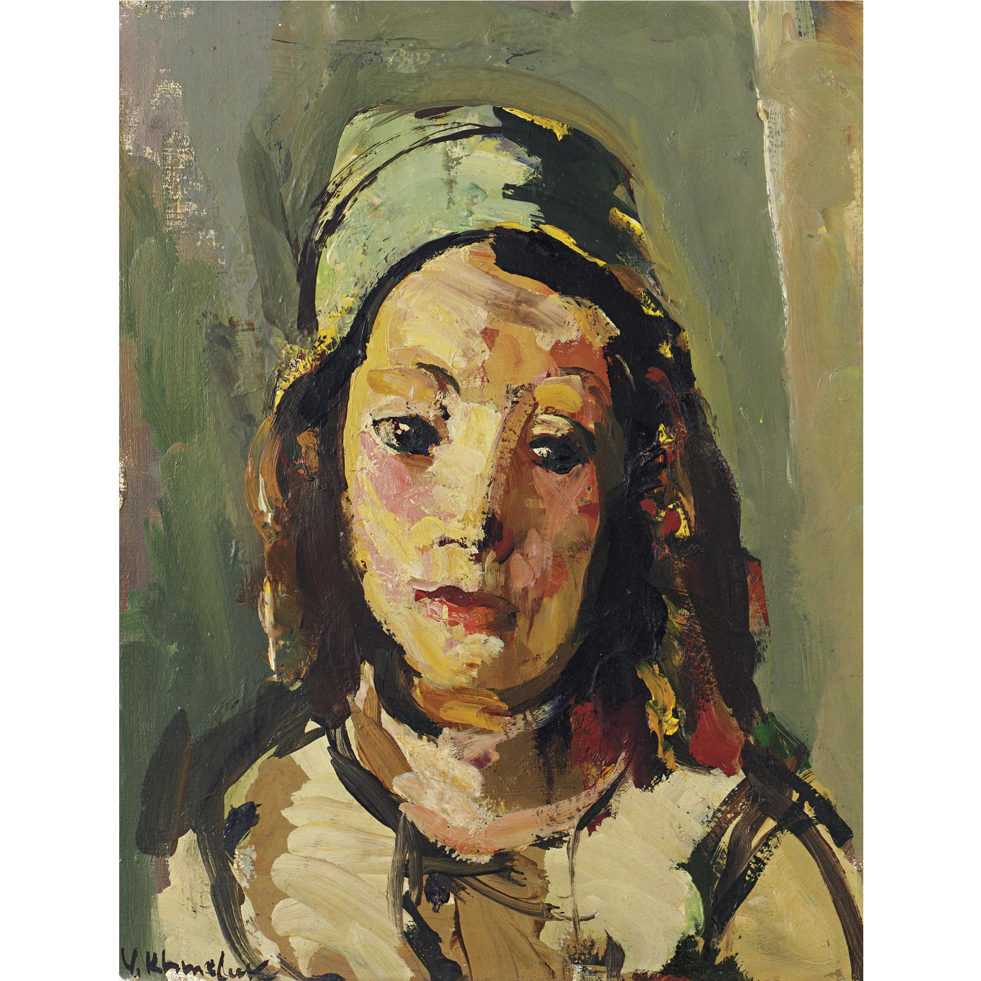 Vassyl Khmeluk - Portrait Of A Young Girl