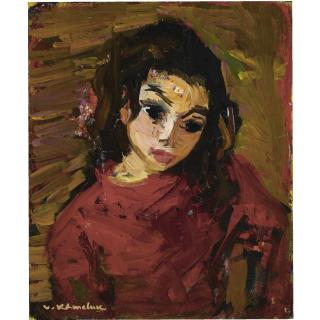 Vassyl Khmeluk - Portrait Of A Young Girl