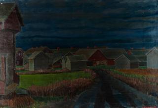 Veikko Vionoja - Evening Landscape.