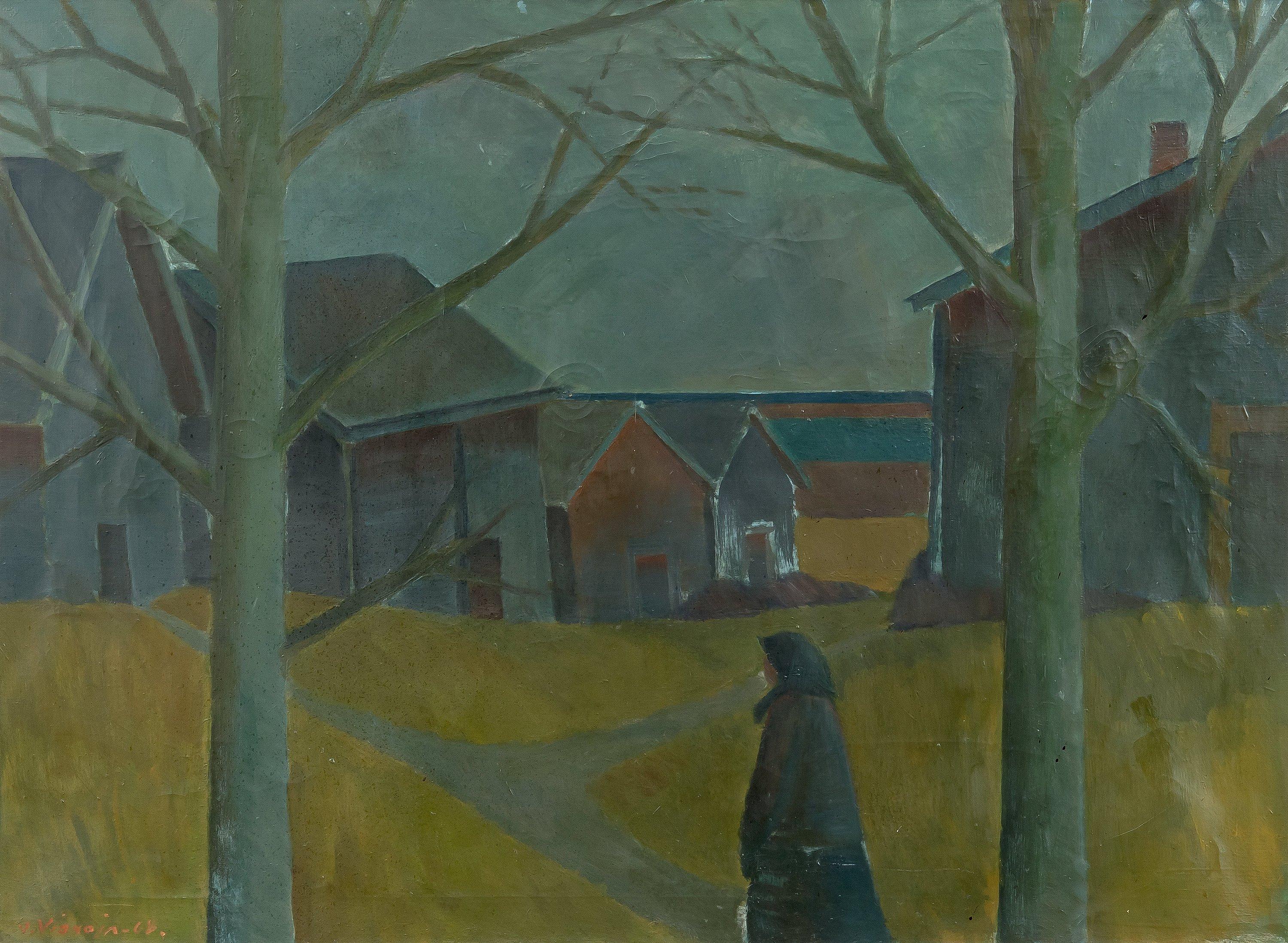 Veikko Vionoja - Woman On The Courtyard.