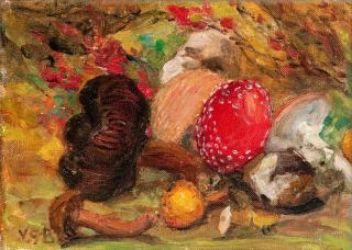 Venny Soldan-Brofeldt - Still Life With Mushrooms.