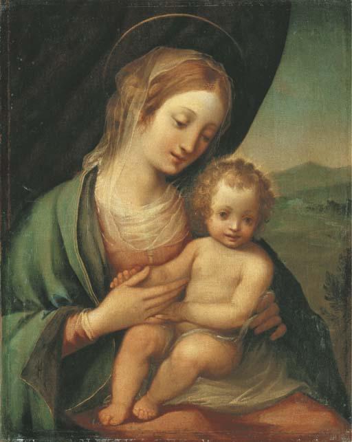 Ventura Salimbeni - The Madonna and Child