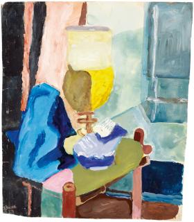 Vera Mikhailovna Ermolaeva - Still Life with a Glass