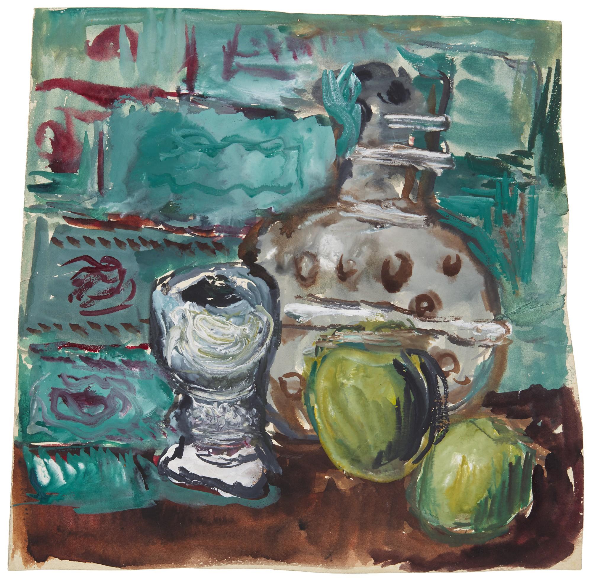 Vera Mikhailovna Ermolaeva - Still Life with Decanter and Glass