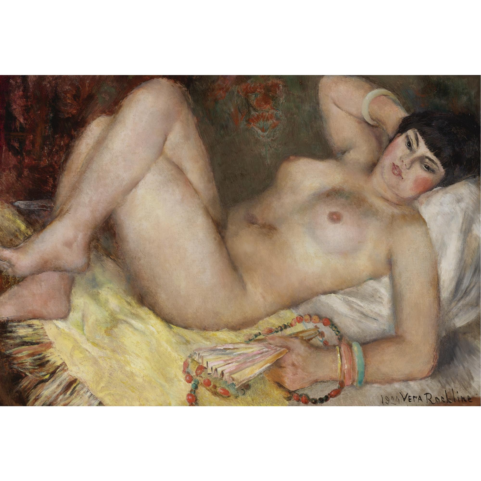 Vera Rockline - Frenchyoung Woman With A Fan