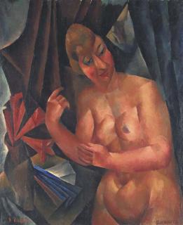 Vera Rockline - Nude in blue interior
