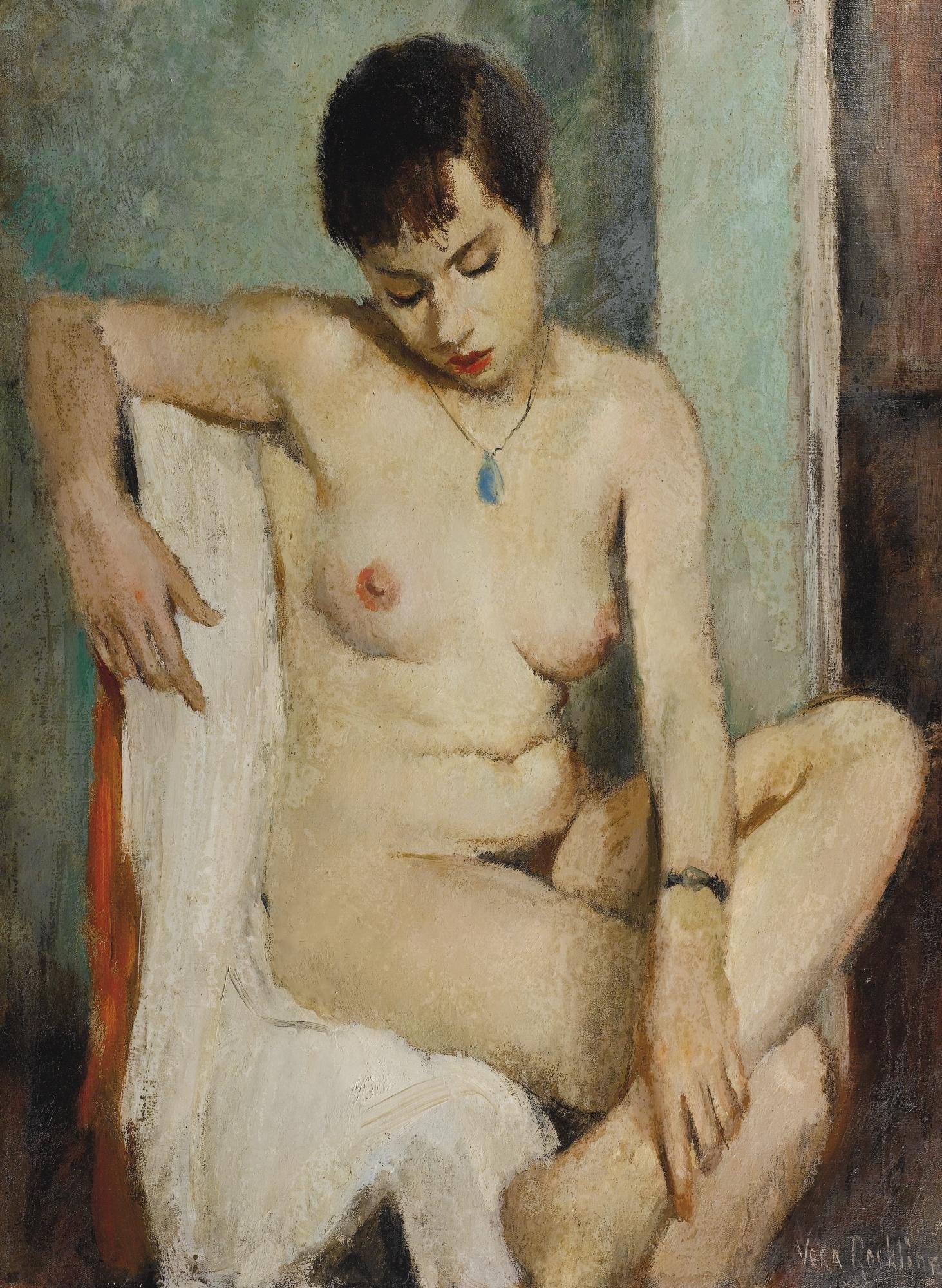 Vera Rockline - Seated Nude