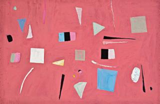 Vera Spencer - Suspended Forms On Pink