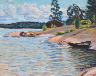 Verner Thomé - A Boat On The Shore.