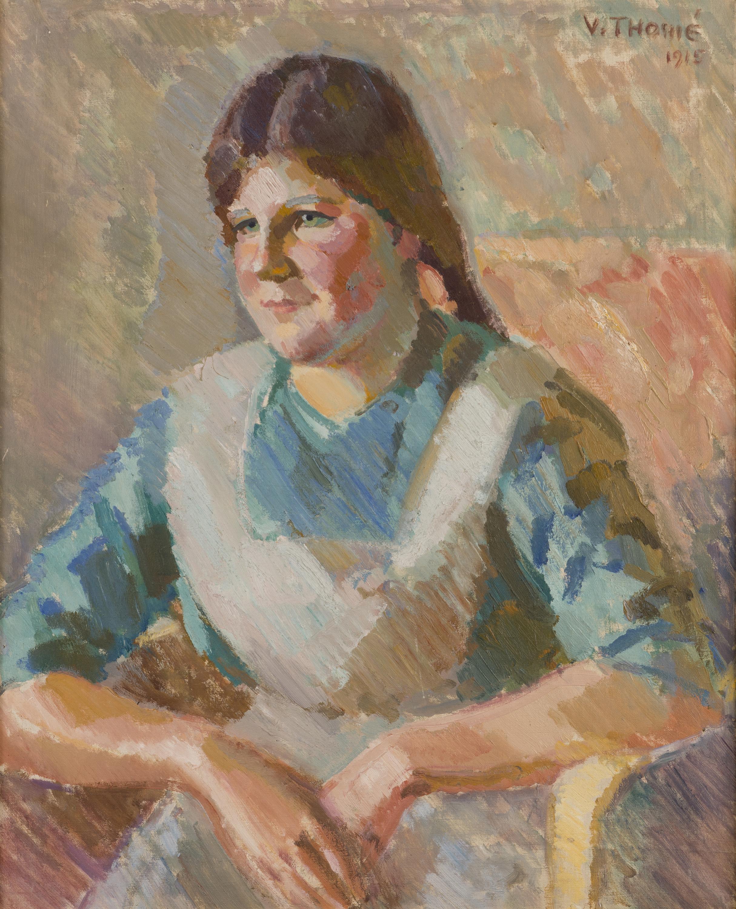 Verner Thomé - Seated Girl.