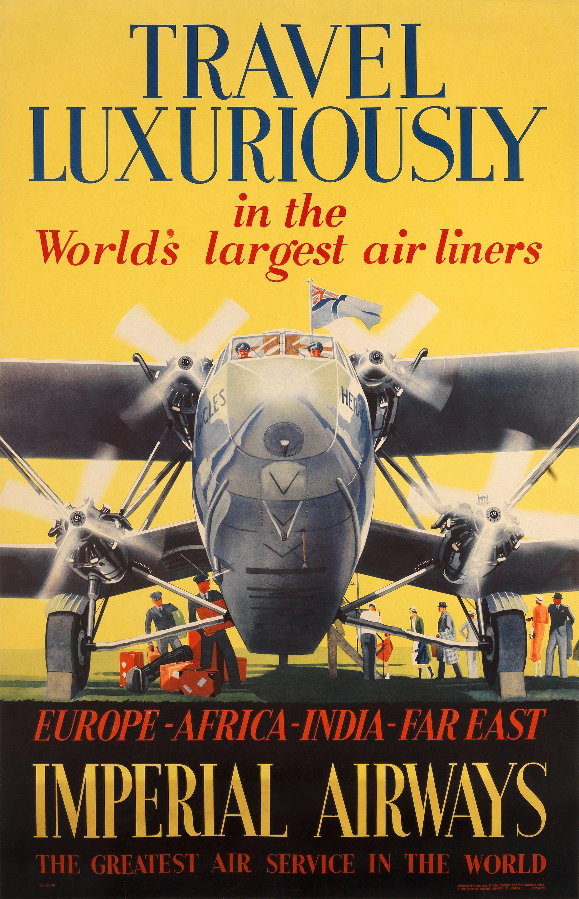 Verney L. Danvers - Imperial Airways, Travel Luxuriously