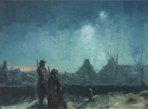 Vernon De Beauvoir Ward - Soldiers at Dusk