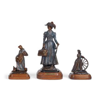 Veryl Goodnight - A New Beginning, No Turning Back and The Gathering (a group of three) first 13 in. high, second 6 3/4 in. high, third 6 3/4 in. high