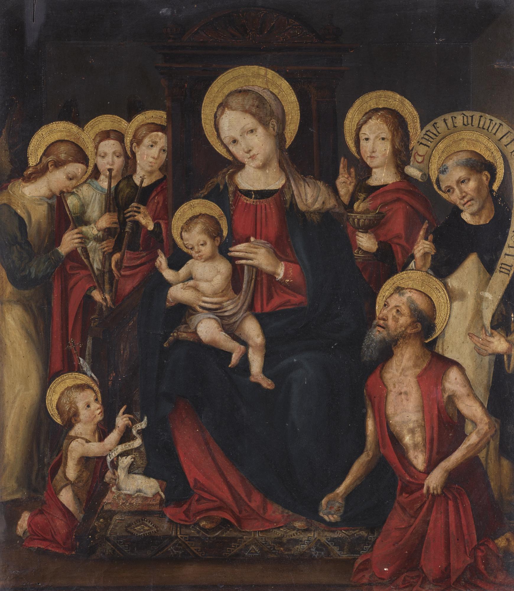 Vicent Maçip - The Madonna And Child With Saints