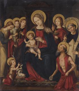 Vicent Maçip - The Madonna And Child With Saints