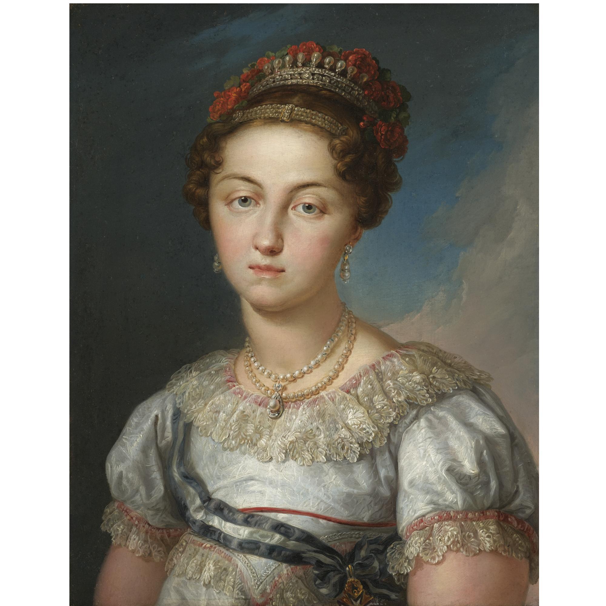 Vicente Lopez y Portaña - Portrait Of Maria Josefa Amalia De Sajonia, Queen Of Spain (1803-1829)