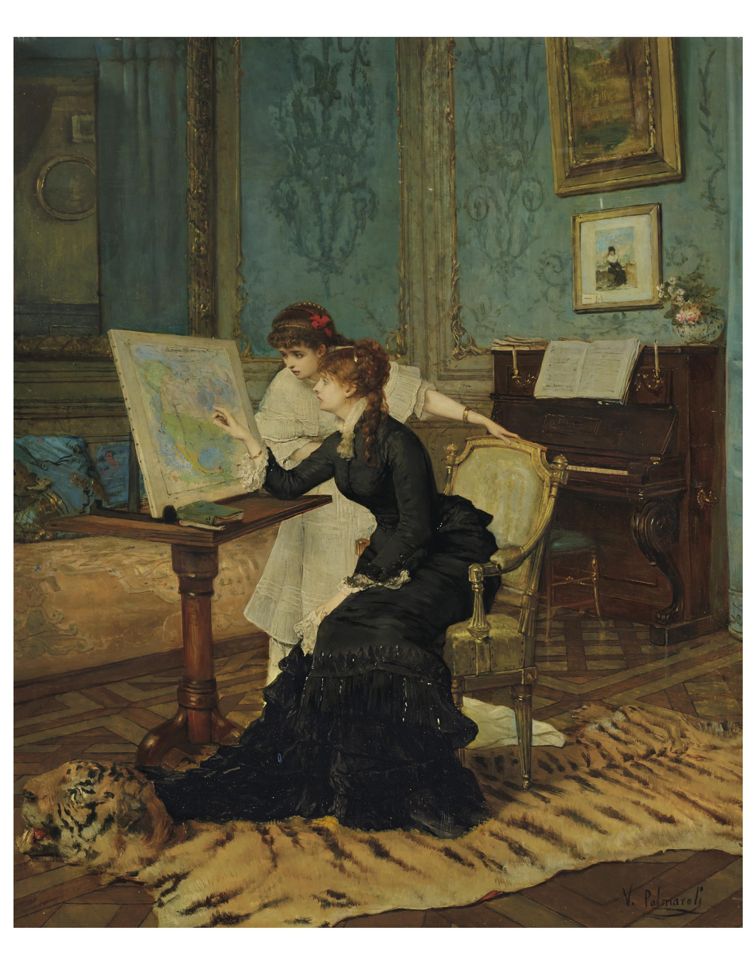 Vicente Palmaroli Y Gonzáles - The Geography Lesson