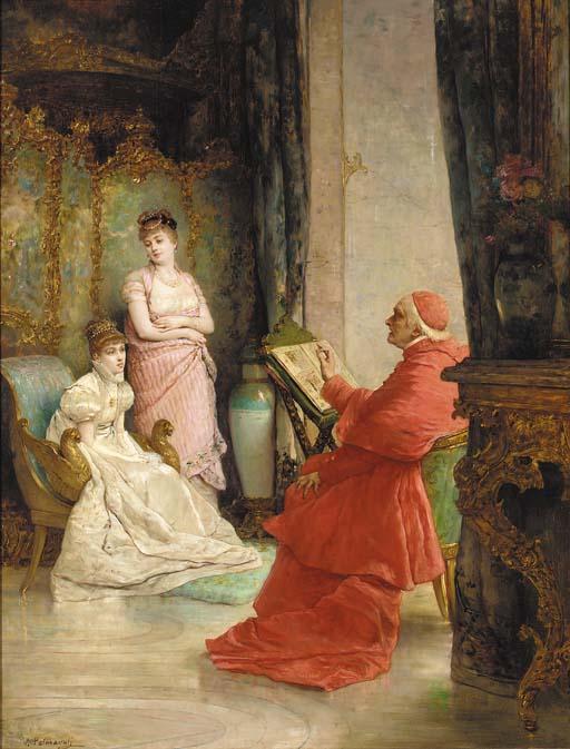 Vicente Palmaroli Y Gonzales - The instruction