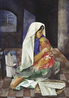 Vicente Silva Manansala - Mother and child