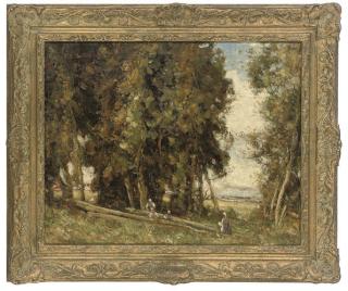 Vickers De Ville - Figures on a path, the Cotswolds