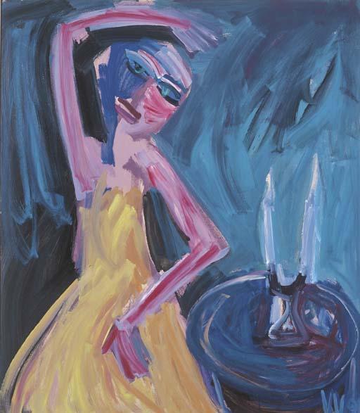 Vicki Varvaressos - Woman With Candles