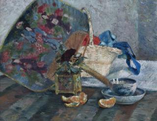 Victor Alfred Paul Vignon - Nature Morte À L’Éventail Japonais