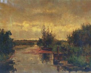 Victor Bauffe - Along the stream in summer