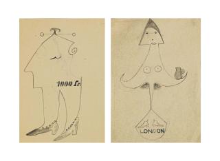 Victor Brauner - 1) 1000 Fr.; 2) London