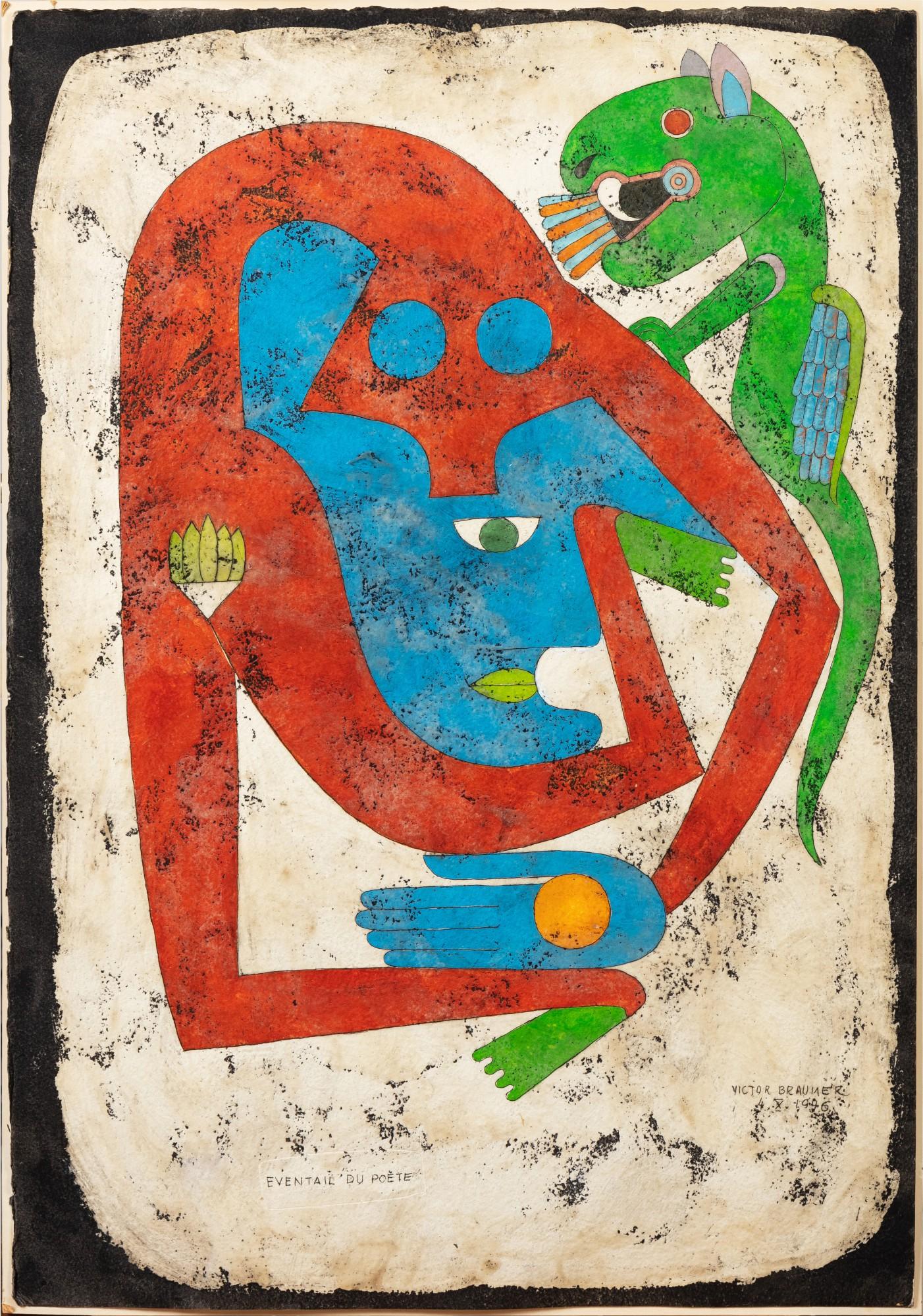 Victor Brauner - Eventail du poète