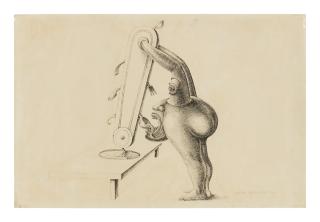 Victor Brauner - Monstre Surrealiste Á Son Repas