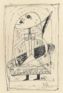 Victor Brauner - Personnage à la baignoire