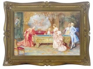 Victor Cacciarelli - A game of billiards