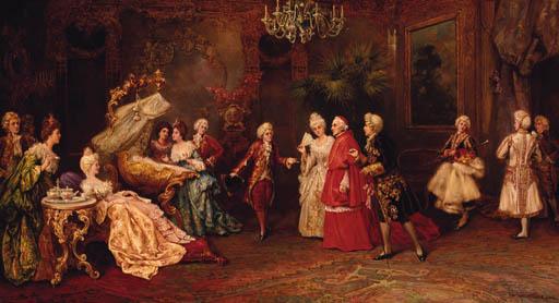 Victor Cacciarelli - The Cardinal\'s first visit