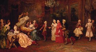 Victor Cacciarelli - The Cardinal\'s first visit