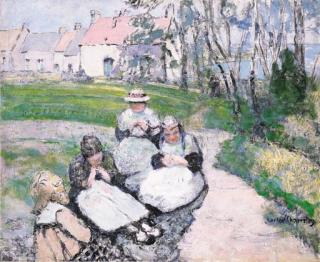 Victor Charreton - Les Dentellières Bretonnes